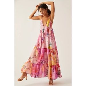 Anthropologie Alissa Tiered Maxi Dress